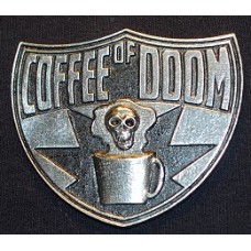“Coffee of Doom!” pin
