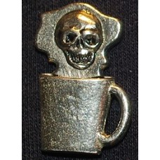 “Coffee of Doom!” Mug o’ Death Pin